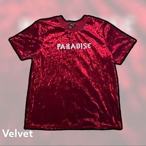 Velvet red paradise T-shirt